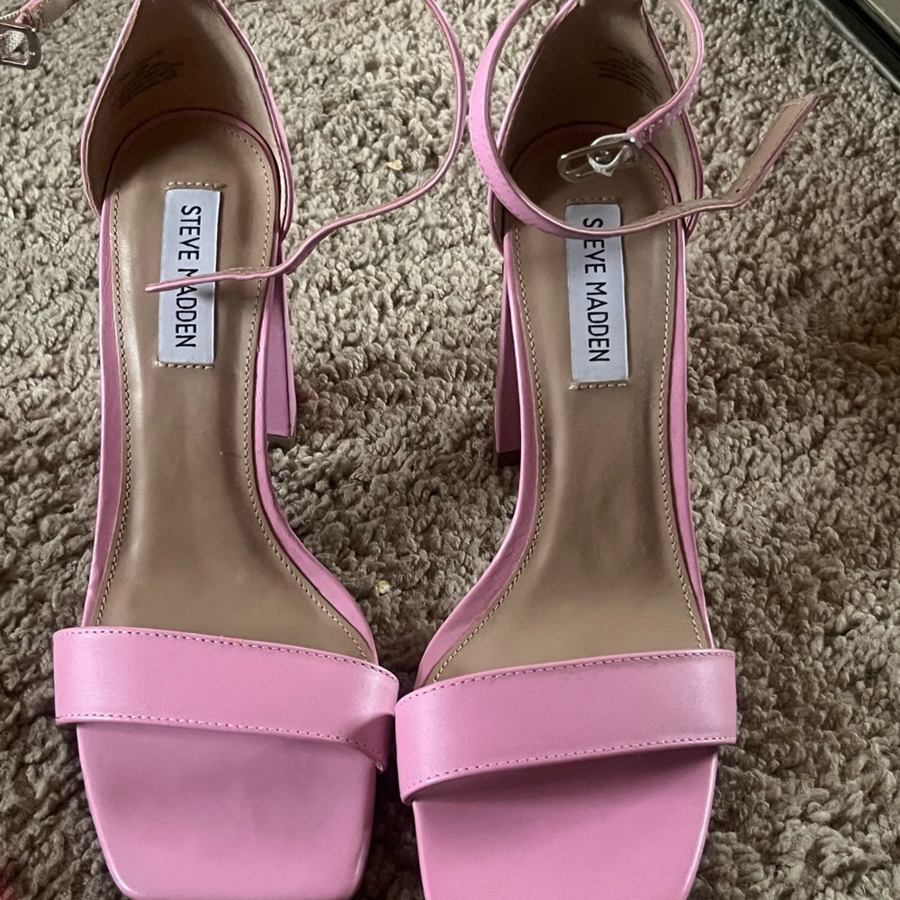 Steve Madden Vibrant Pink Strappy Heels